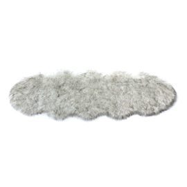 Ultra Soft Faux Sheepskin Fur Rug Grey Fluffy Area Rug Shag Rug Carpets for Bedroom Living Room