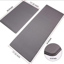 Thick Waterproof Non-Slip Kitchen Mats and Rugs Heavy Duty Ergonomic Comfort Rug for Kitchen