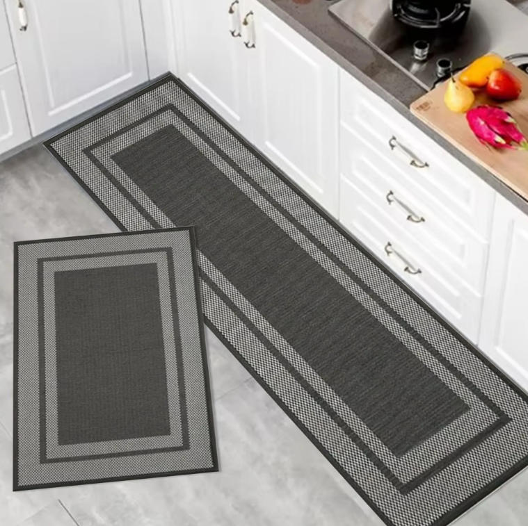Soft, Durable, Non-Slip Kitchen Rugs - Absorbent & Easy to Clean Mats