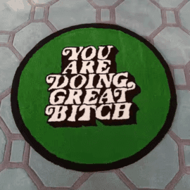 Custom Irregular Hand Carve Acrylic Rug Handmade Die Cut Hand Tufted Floor Rug