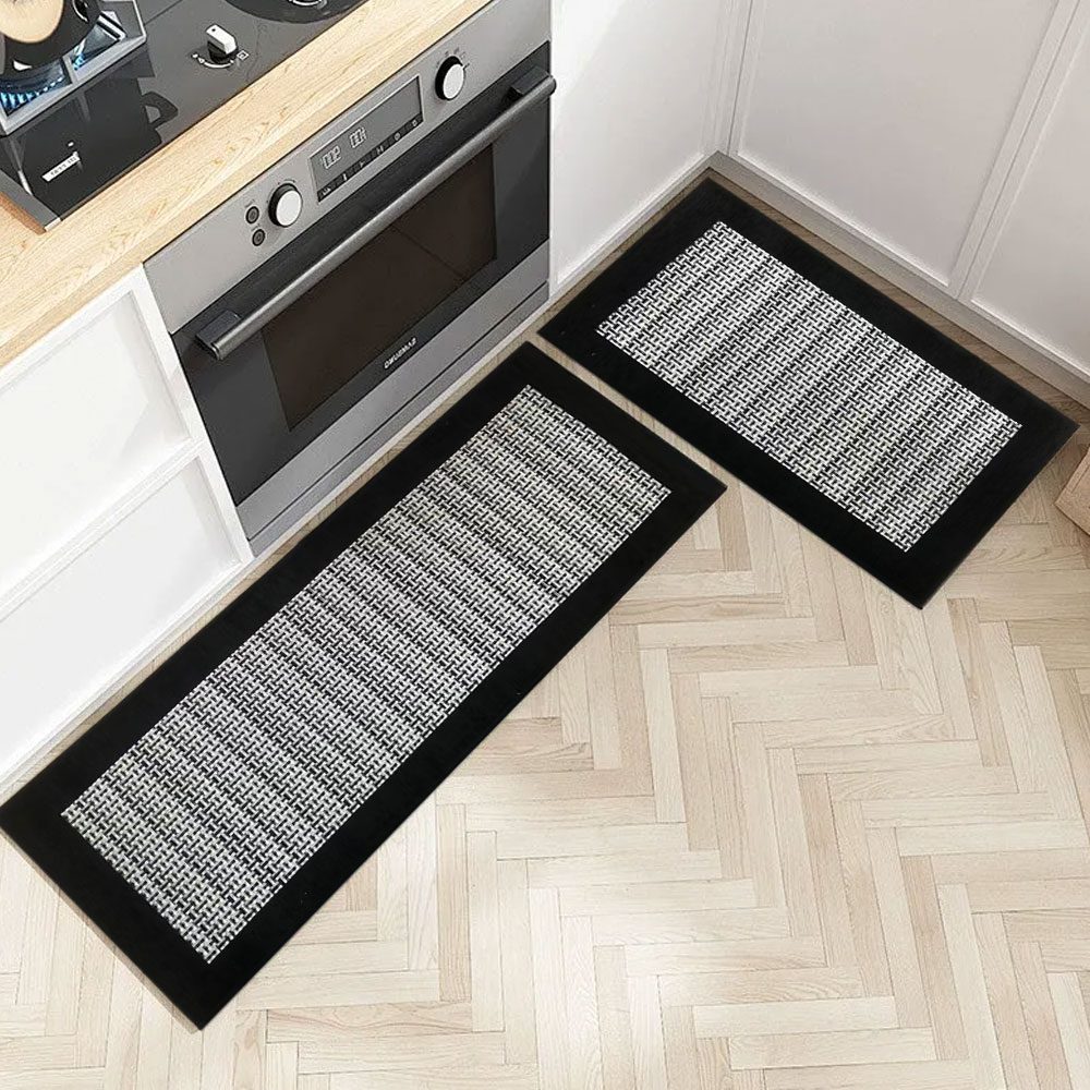 Inside Door Mat for Entry, Absorbent, Dirt Trapper, Low Profile Thin, Non Slip Mats with Rubber Backing, Ideal for Indoor, High Traffic, Garage, Entrance,