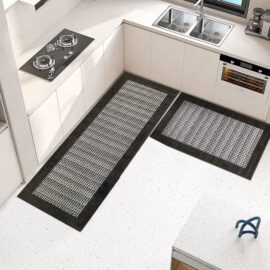 Diatomite Chenille Woven Fabric Rubber Mat