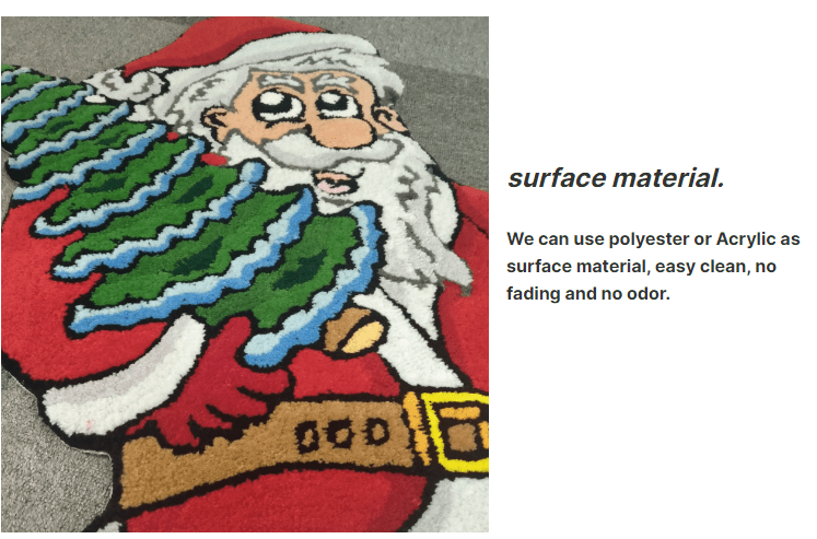 Product Name: Custom Rug Irregular Shape Rugs Custom Size Rug Cartoon Design Handmade Carpet Material: Surface: Polyester Acrylic Bottom Material: Canvas