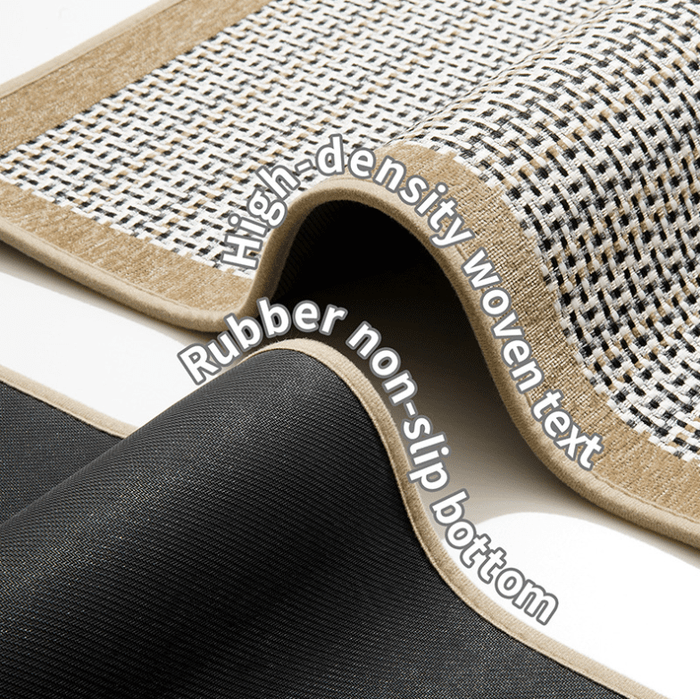 Diatomite Chenille Woven Fabric Rubber Mat