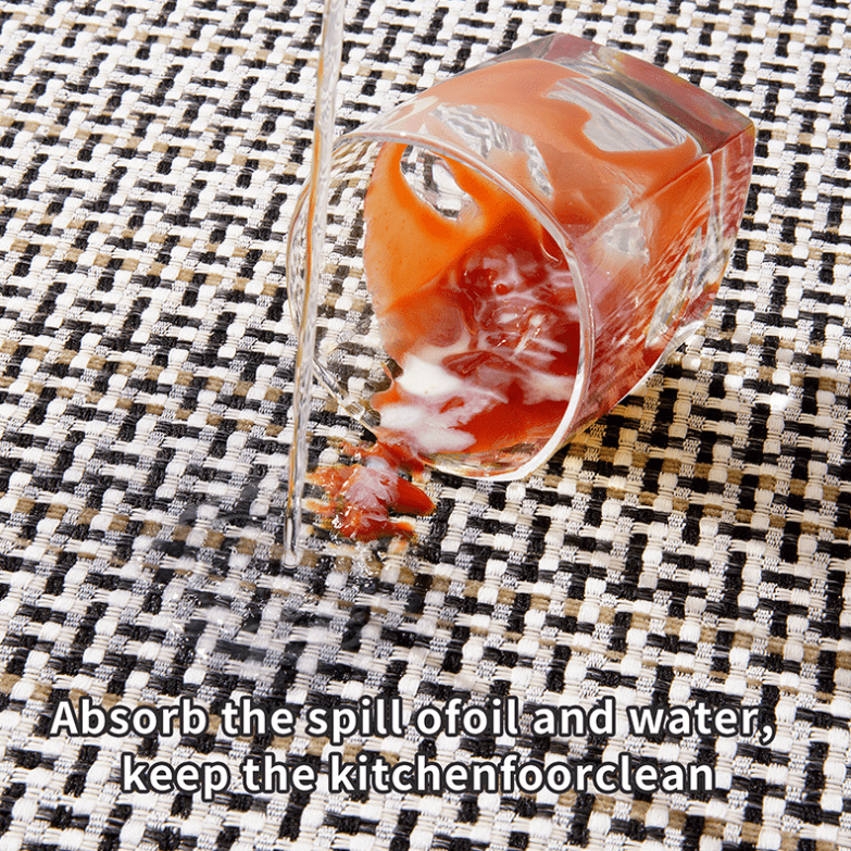 Diatomite Chenille Woven Fabric Rubber Mat