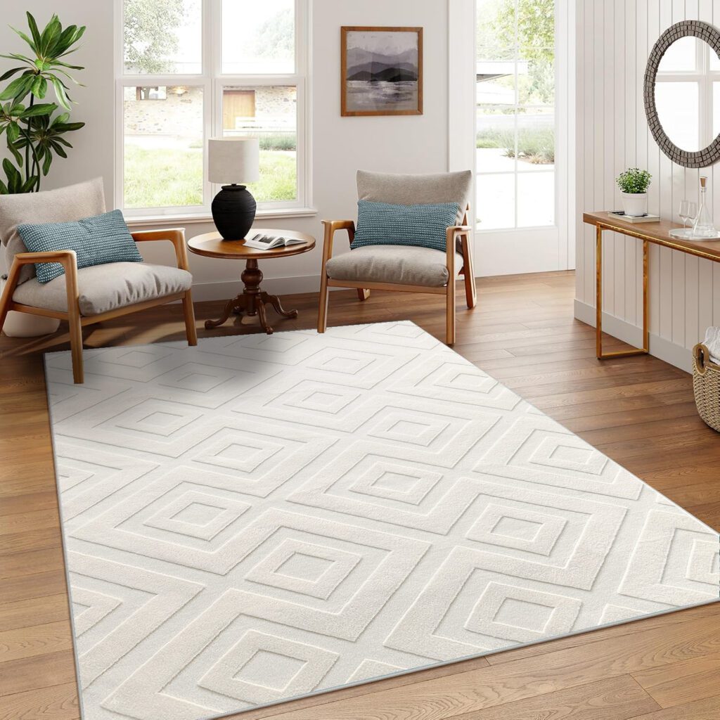 Jacquard Faux Fur Carpet Super-Soft Luxurious Nordic-style Plain Color