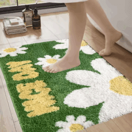 Washable Fruit Printing Cartoon Banana Kids Carpet and Rugs Bathroom Shower Mats Hot Selling in USA