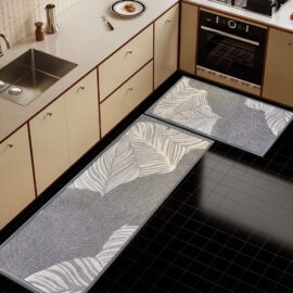 Manufacturer Wholesale Anti slip Waterproof Jacquard Woven Fabric Rubber Mat