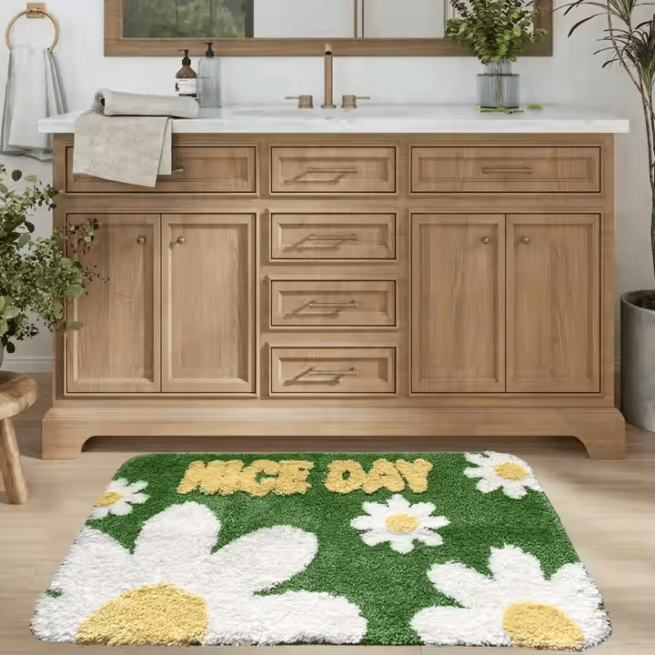 Washable Fruit Printing Cartoon Banana Kids Carpet and Rugs Bathroom Shower Mats Hot Selling in USA