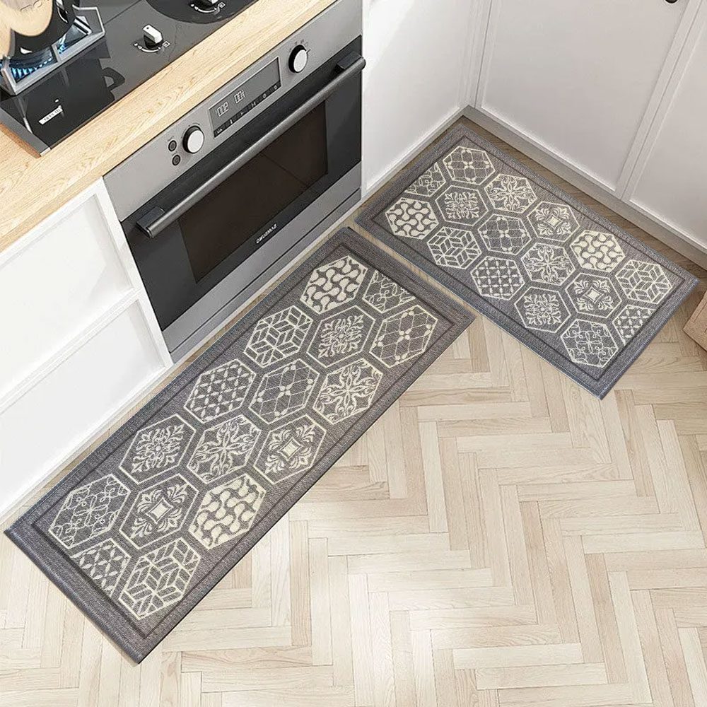 Custom Durable Standing Mats Jacquard Woven Fabric Rubber Mat