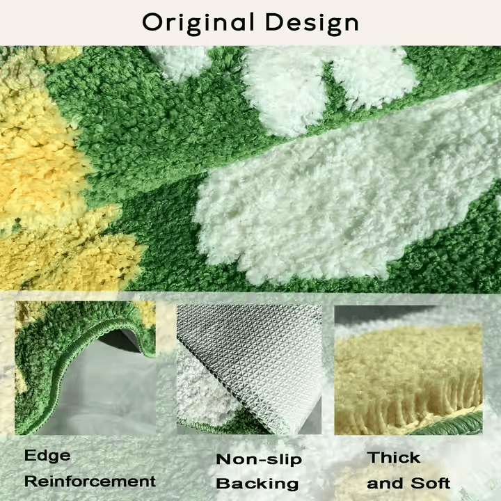 Washable Fruit Printing Cartoon Banana Kids Carpet and Rugs Bathroom Shower Mats Hot Selling in USA