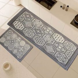 Custom Durable Standing Mats Jacquard Woven Fabric Rubber Mat