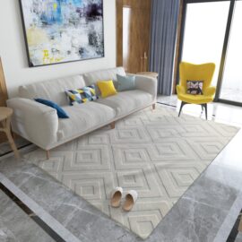 Jacquard Faux Fur Carpet Super-Soft Luxurious Nordic-style Plain Color