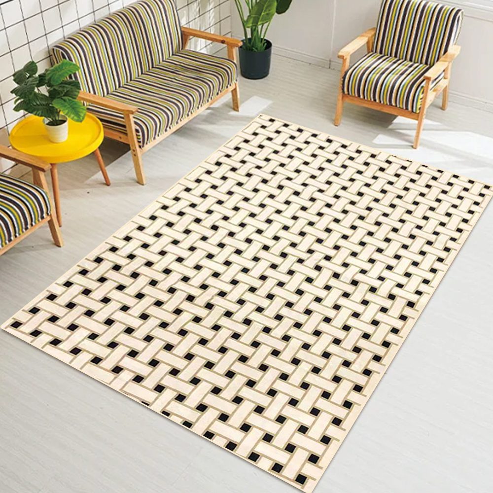 Home Living Room Bedroom Study Minimalist Carpet Dirty Resistant Easy Clean Carpet Beige Carpet Modern Rolo Handmade Custom Wool