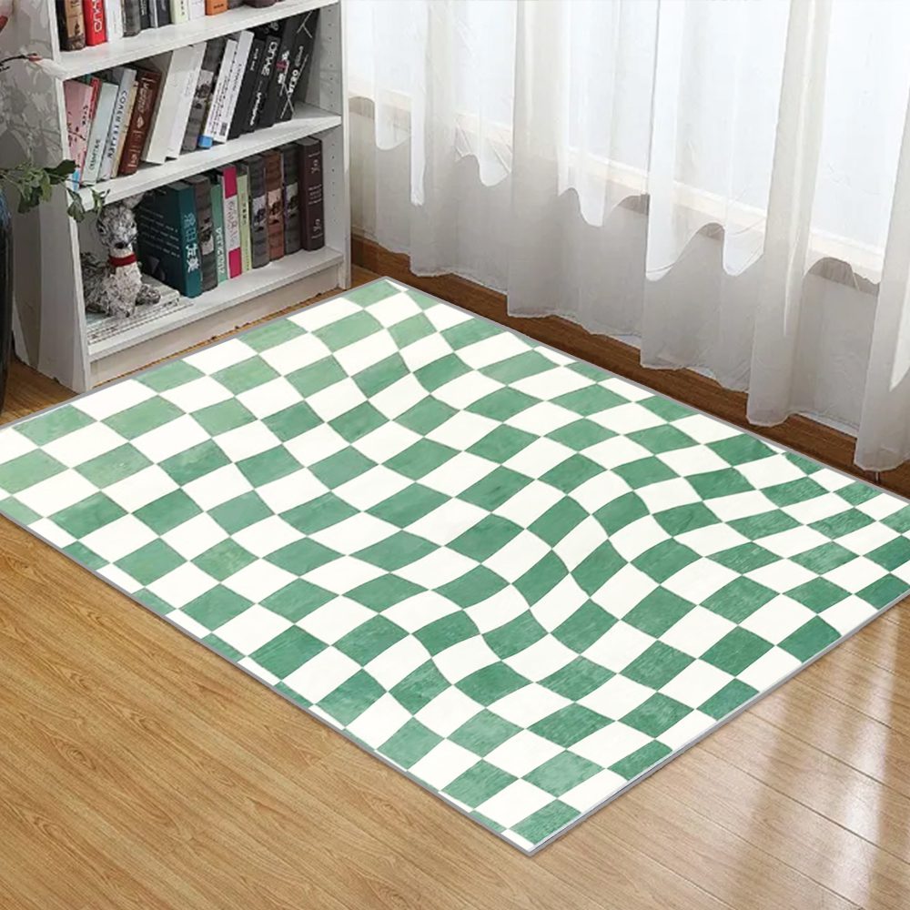 Factory Custom Anti slip Foldable Persian Living Room Rug Modern Printed Low Pile Machine Washable Tapis for Bedroom