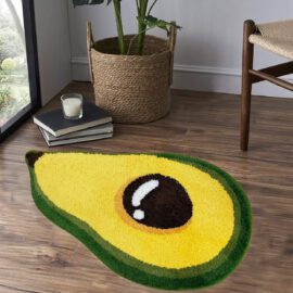 Factory Sale Cute Design Non slip Super Absorbent Tufted Kids Room Foot Mat Jacquard Bath Mats Decorative