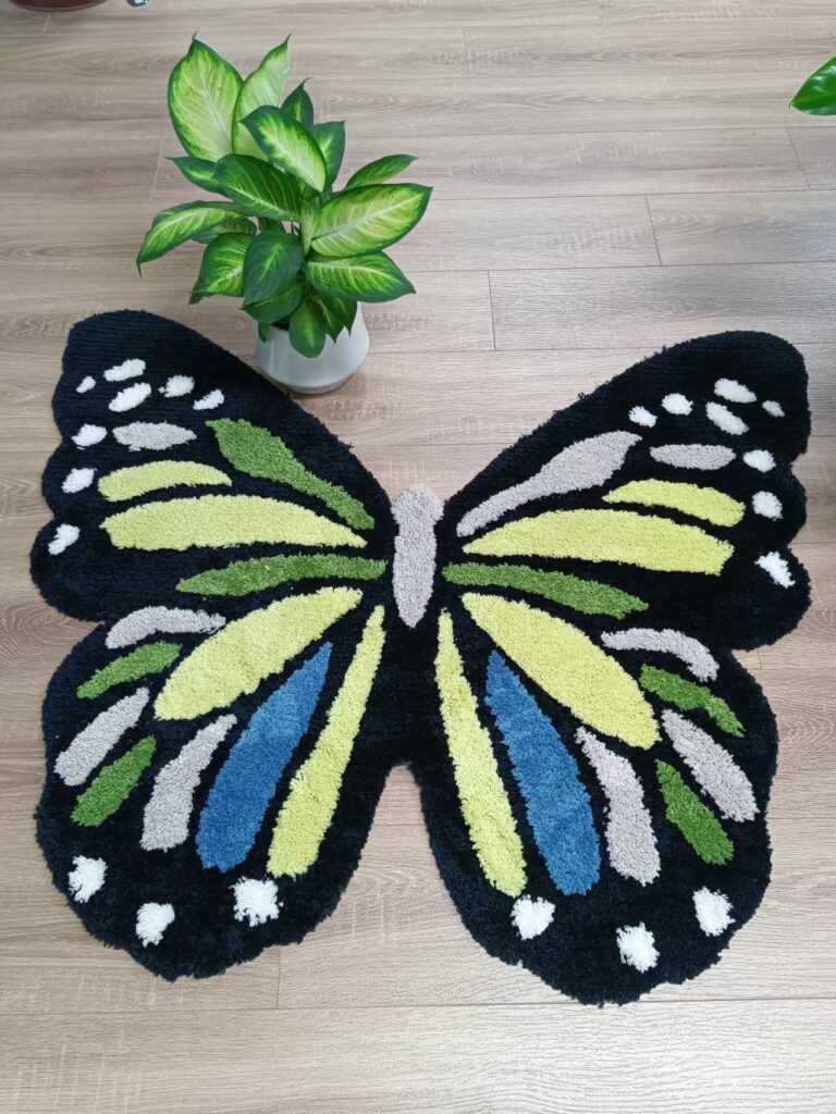 Butterfly Shaped Office Home Carpets and Rugs Fluffy Carpet Luxury Floor Modern Rugs Living Room