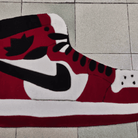 Hand Tufted Butterfly Custom Shape Rug Anime Handmade Die Cut 3d Area Rug